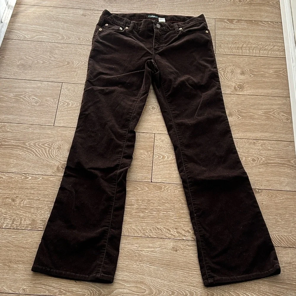 J. Crew Brown Corduroy Button-Front Pants - Picture 2 of 11
